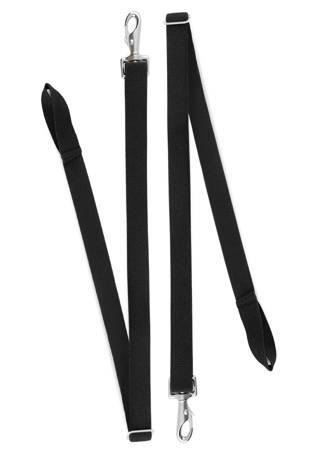 Jeffers Equine Replacement Adjustable Elastic Leg Straps for Horse Blankets, Sheets & Turnout Rug - Durable, Wide 1" Strap, Secure Fit, Adjustable for All Horses - Classic Black - Sold in Pairs - Image 4